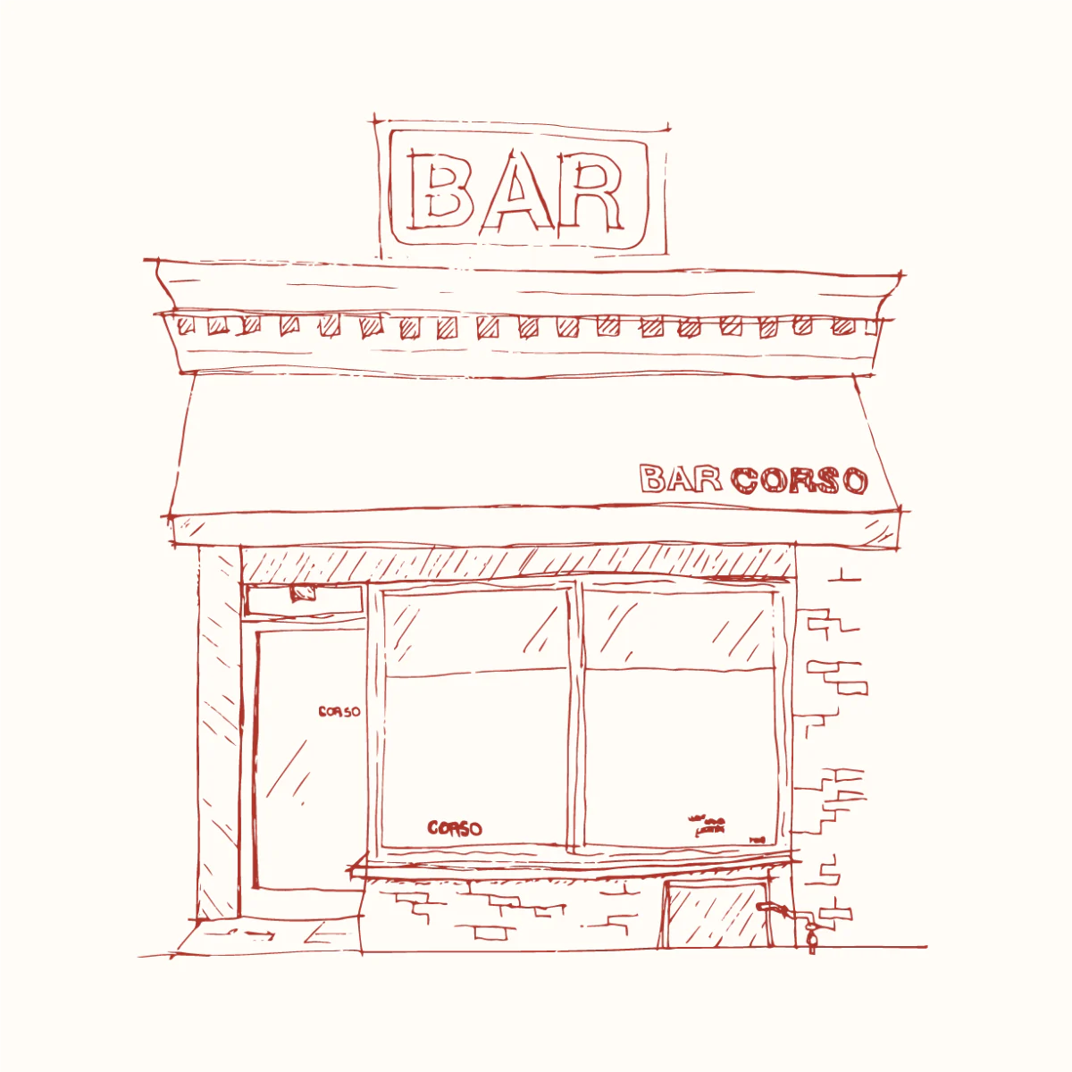Bar Corso illustration.