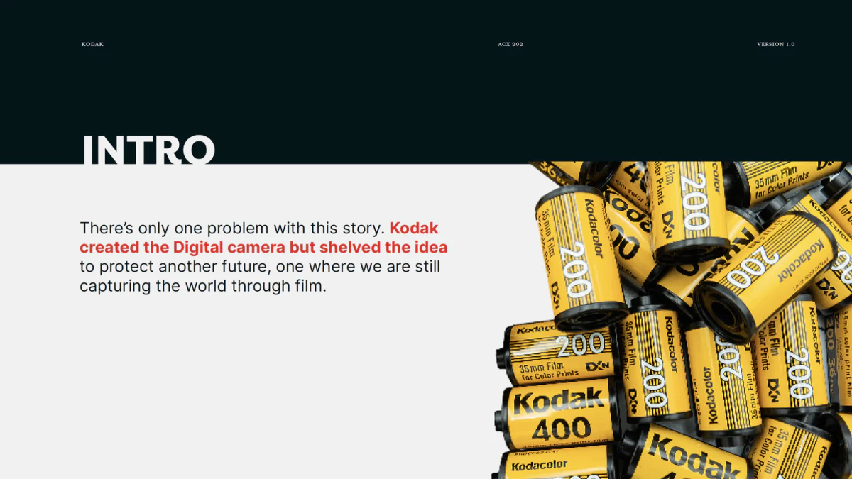 Kodak history slide.